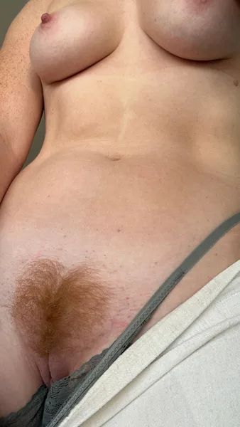 Flashing my ginger pussy