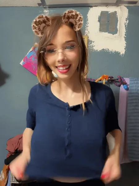 Nerdy booby reveal
