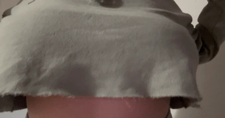 Cropped sweater reveal