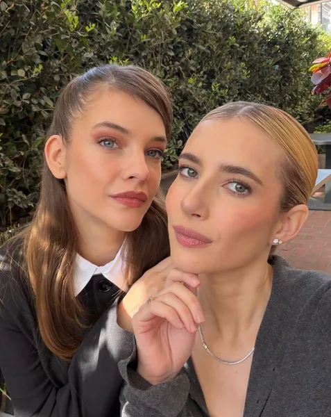 Barbara Palvin and Emma Roberts