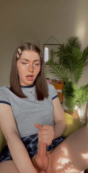 my first time posting my full girlcock here, be nice