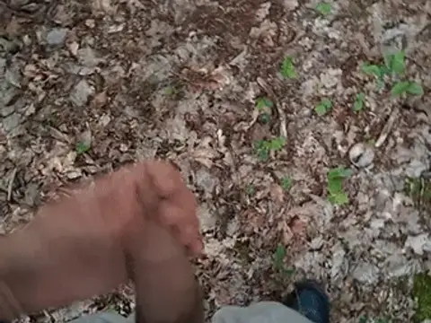 (M) stroking outside