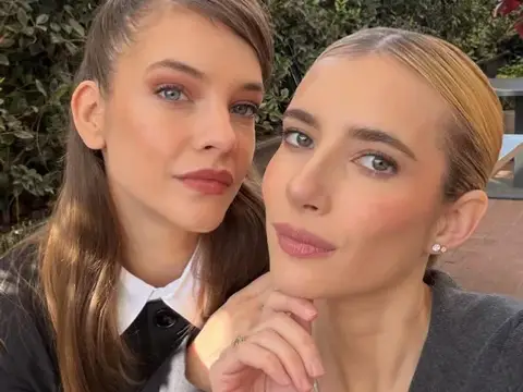 Barbara Palvin and Emma Roberts